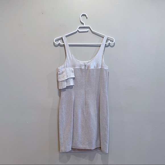 Badgley Mischka Linen Sequin Dress - Picture 9 of 12